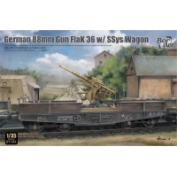 German 88mm Gun FlaK 36 With SSys Wagon 1/35