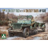 U.S. Army 1/4 ton utility truck with 1/4 ton utility trailer 1/35